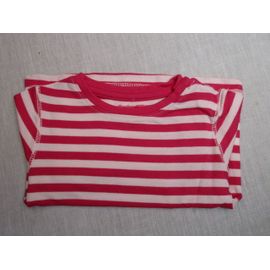 T-Shirt Rayé Rose, 3 Mois