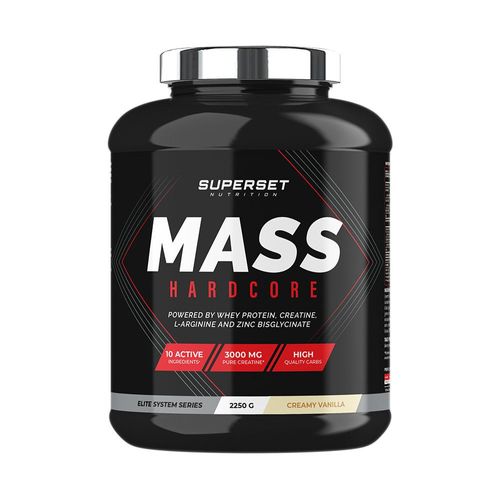 Mass Hardcore (2,25kg)|Vanille Crémeuse| Gainers|Superset Nutrition 