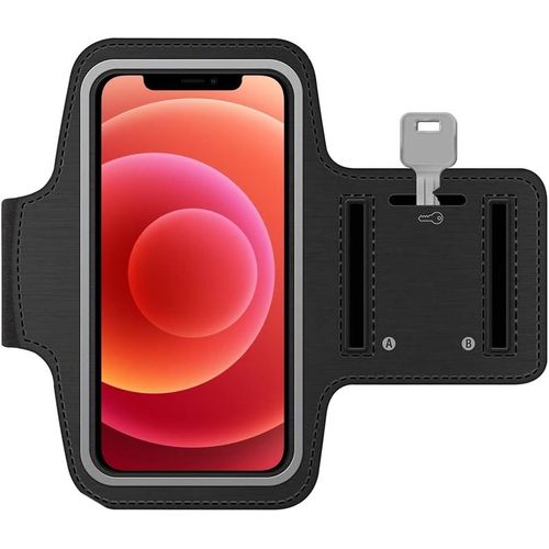 Asas-Brassard De Sport Compatible Avec Iphone 16/16 Pro/15/15 Pro Max/14/14 Pro Max/13/13pro/13 Pro Max/12/12pro/12 Pro Max/11/11 Pro Max-6,8""(Noir)Soft Stretch Réfléchissant Réglable