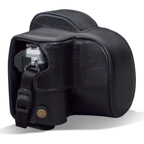 asas-Megagear Ever Ready Étui En Cuir Véritable Compatible Avec Olympus Om-D E-M10 Mark Iv