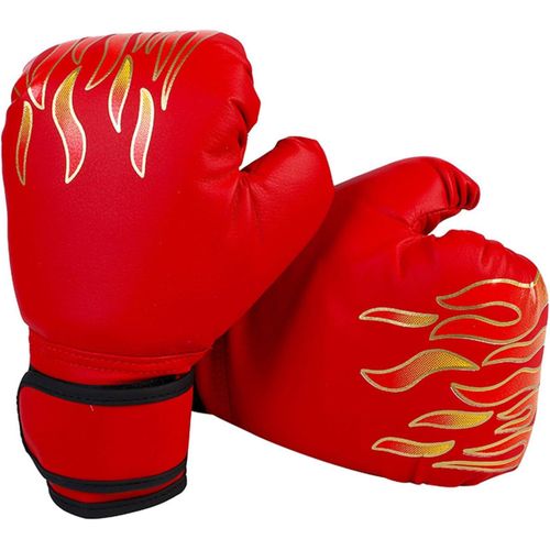 Asas-Boxing Gloves,Gants De Boxe Pour Enfants,Gants De Boxe Muay Thai D'entrainement,Gants D'entraînement De Boxe,Pour Enfants Garçons Filles Junior Jeunes,Pour Sac De Frappe Kickboxing Muay Thai,Rouge