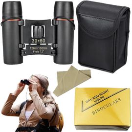 asas-Compactes Jumelles,Jumelles Pour Adultes,Jumelles Pour Adultes Et Enfants,Haute Définition Puissante Résolution,Jumelles Portables Télescope,Jumelles Étanches Hd