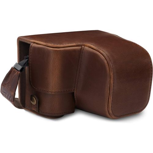 asas-Megagear Étui En Cuir Pour Appareil Photo Compatible Avec Sony Alpha A6100,A6400(16-50Mm)