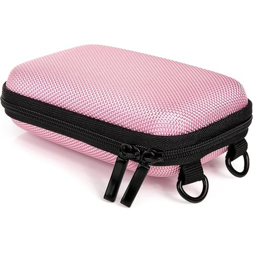asas-Hardcase Pure Pink S Housse Sacoche Pour Appareil Photo Compact-Bandoulière Et Boucle De Ceinture-En Pink Rose-Cybershot Dsc Wx350 W810 W830-Pixpro Fz43 Fz51 Fz55-Realishot Dc5200 ..