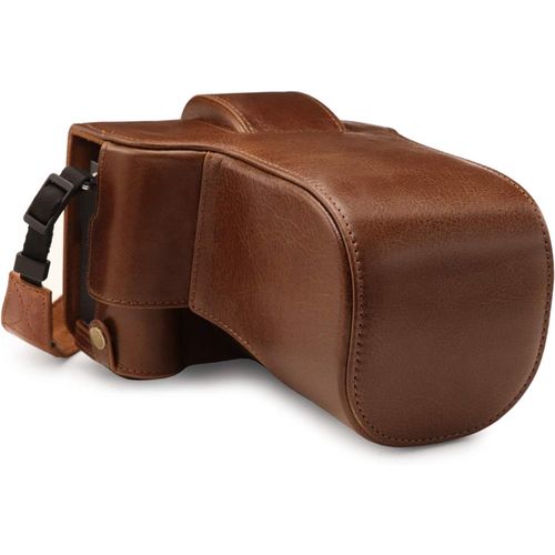 asas-Megagear Ever Ready Étui En Cuir Véritable Compatible Avec Fujifilm X-T4(Xf16-80Mm)