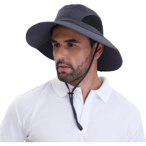 Asas-Chapeau De Randonnée Pour Homme Et Femme,Large Bord Anti-Uv Pliable Pour Le Jardinage,Le Safari,La Pêche Et La Brousse