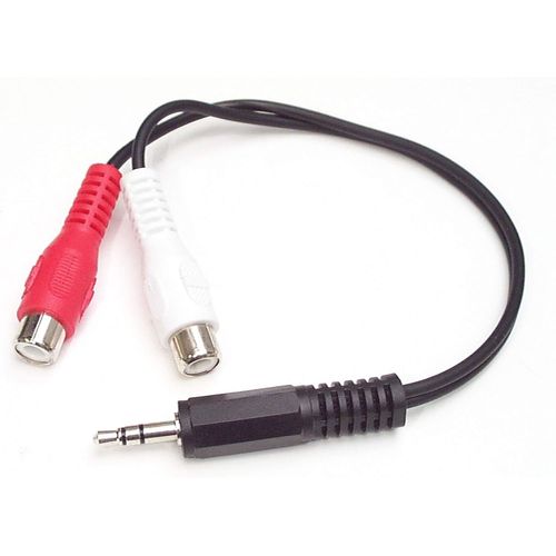 asas-Startech.Com Câble Adaptateur Audio Mini-Jack 3,5Mm Mâle Vers 2X Rca Femelle-15Cm-Cordon Mini Jack Rca(Mumfrca)