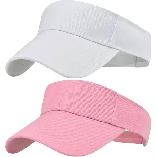 Asas-2 Pièces Casquette Anti Uv Femmes,Femme Casquette À Visière Maille,Respirante Réglable Été Casquette,Réglable Sun Visor Cap,Casquette Visière Sports Pour La Plage,Cyclisme,La Course À Pied