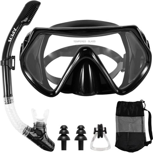 Asas-Masque Plongée Adulte-Masque Tuba Anti-Buée Champ De Vision Panoramique Anti-Fuite Masque Snorkeling Adulte Et Tuba Pour La Plongée En Apnée,La Plongée En Apnée,La Natation