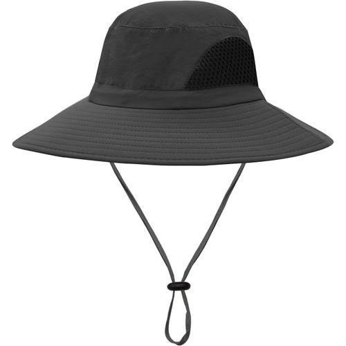 Asas-Bucket Chapeau De Soleil Pour Homme Large Bord Imperméable Safari Chapeau Protection Solaire Pour Randonnée Camping
