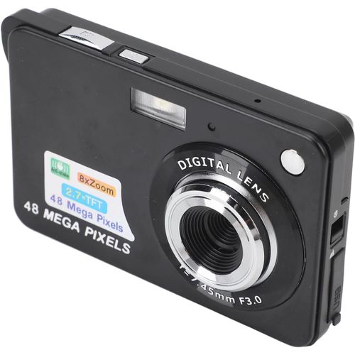 asas-Appareil Photo Numérique À Écran Tft De 2,7 Pouces,48Mp 4K Zoom 8X Anti-Secousse Et Prise De Vue,Appareils Photo Numériques Pour Étudiants,Mise Au Point Automatique,Beauté Du