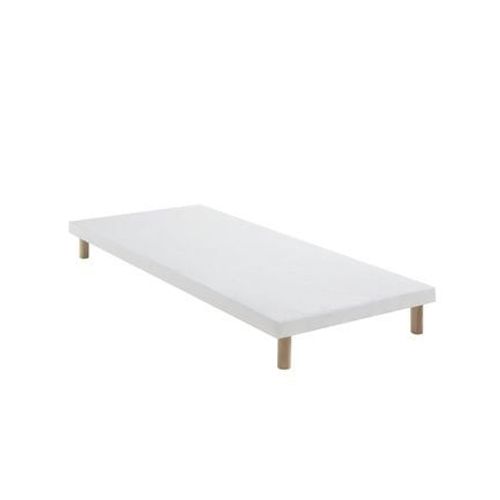 Someo - Sommier Lattes Extra Plat Tapissier 7cm  - Blanc