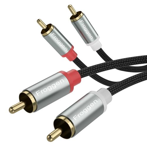 asas-Goodaux Cable Rca 2 Mâles Vers 2 Mâles 2,15 M/7Ft,Câble Audio Rca Pour Systèmes Stéréo,Amplificateurs,Enceintes,Home Cinéma Et Systèmes Hifi