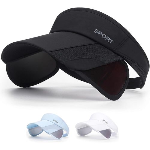 Asas-Casquettes Visières Femme,Chapeau Soleil Réglable Anti Uv,Visière De Golf Sweatband Anti-Soleil,Casquette Sport Maille Respirant De Solaire Pour Tennis,Cyclisme,Pêche,Running,Jogging