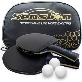 Asas-Raquette Ping Pong Professionnel,Balles De Ping-Pong,2 Raquettes De Tennis De Table Et 3 Balles