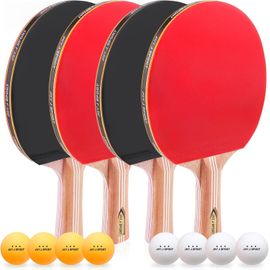 Asas-Raquette De Tennis De Table,Set De Ping Pong Pour Famille,École Et Club De Sport