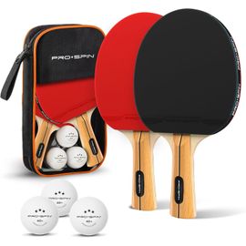 Asas-Set Haute-Performance De Raquettes De Ping-Pong|Raquette Premium,Balles 3 Étoiles,Mallette|Kit Tennis De Table Pour 2 Ou 4