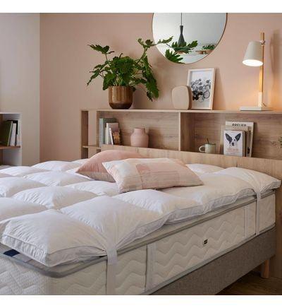 Camif - Surmatelas moelleux en Plume de canard- Cali - Blanc