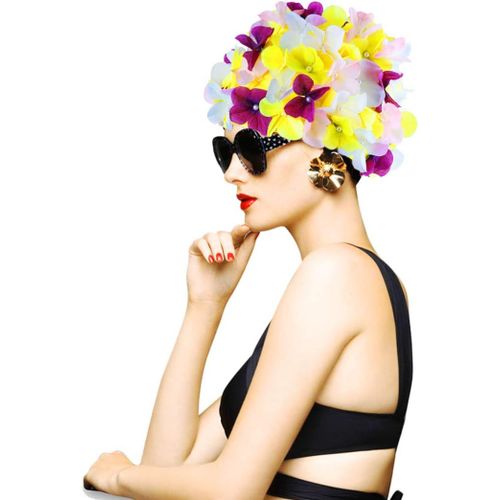 Asas-Bonnet De Bain Pour Femme-Motif Floral-Pour Femme-Pour Cheveux Longs Et Courts. 