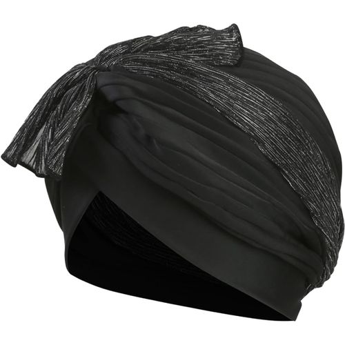 Asas-Femme Bonnet De Bain Plissé Chic Turban De Bain En Tissu Élastique Pour Piscine Spa Vacances