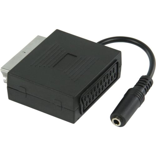 asas-Vlvp31930B02 Adaptateur,Audio-Stéréo Péritel Mâle¿Jack Stéréo Femelle De 3,5Mm De 0,20 M,Noir