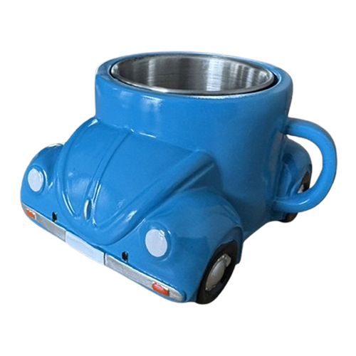 Tasse À Café En Forme De Coccinelle, Tasse À Boisson Amusante Pour Les Fans De Voiture, Nouveauté, Tasse À Thé, Décoration De Maison Et De Bureau, Cadeaux Créatifs Pour Les Amateurs De Coccinelle-Bleu