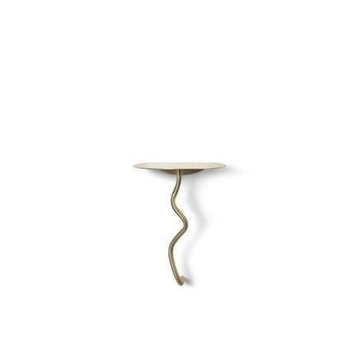 Ferm Living - Table Murale Curvature - Laiton - Jaune