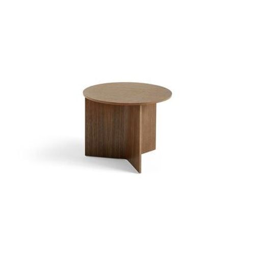 Hay - Table Slit Wood Ronde - Noyer - Marron