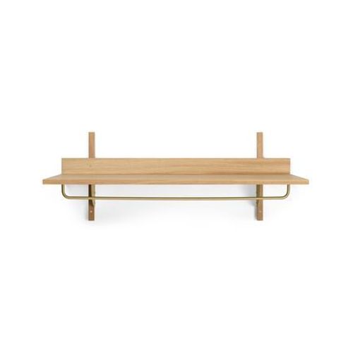Ferm Living - Étagère Sector Rack - Chêne/Laiton - Marron