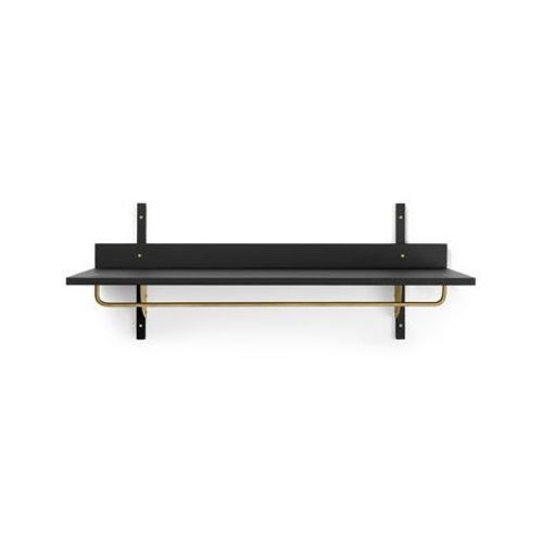 Ferm Living - Étagère Sector Rack - Frêne Noir/Laiton - Noir
