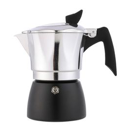 Cafetière Expresso Moka Pot 150/300ml, 3 Tasses, 6 Tasses, Cuisinière Anti-Fuite, Cafetière Italienne Pour La Cuisine À Domicile, Le Voyage En Plein Air, Le Restaurant-Argent 150ml