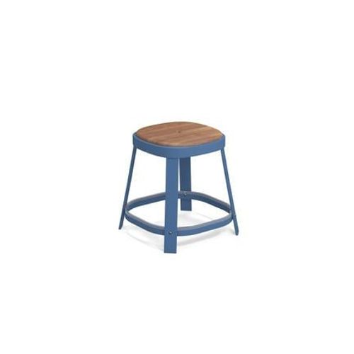 Emu - Tabouret Thor Teck - Bleu Marine - Bleu