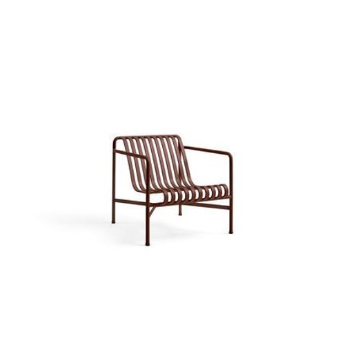 Hay - Fauteuil Palissade Lounge Bas - Rouge Fer - Rouge