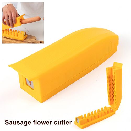 Coupe-Saucisse Lame En Acier Inoxydable, Coupe-Peau De Banane Pour Hot Dog, Outil De Cuisine Multifonctionnel Pour La Maison Et Le Restaurant 