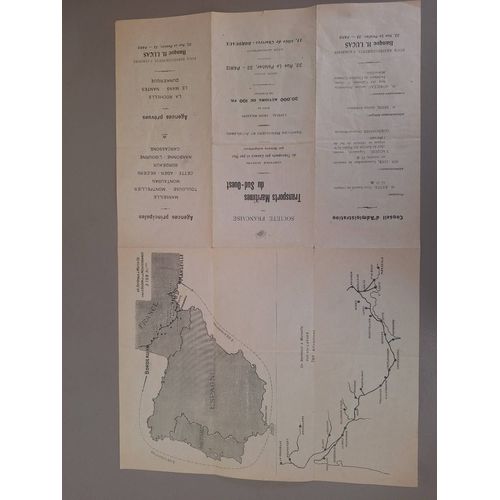 Circulaire N°1 Des Transports Maritimes Du Sud Ouest De 1908