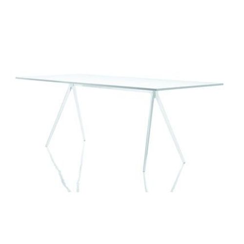 Magis - Table Baguette - Mdf Blanc - Aluminium Blanc - 205 X 85 Cm  - Blanc