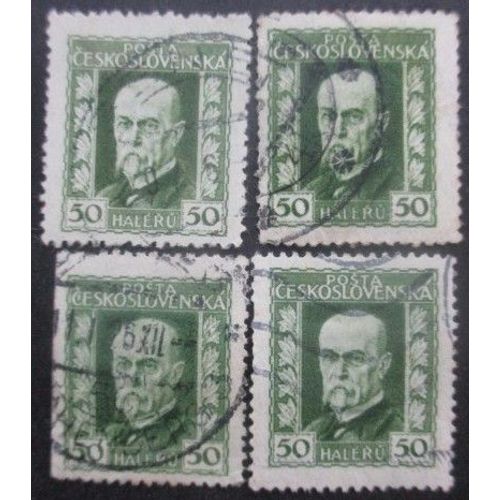 Tchecoslovaquie N°193 X 4 Oblitéré