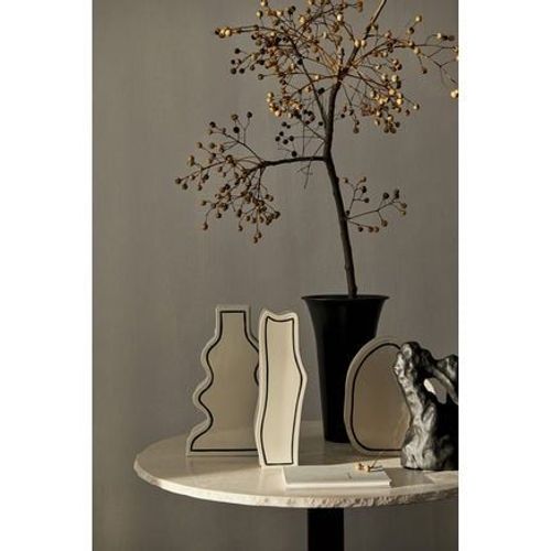Ferm LIVING - Vase Paste - curvy - Blanc