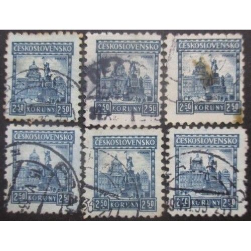 Tchecoslovaquie N°236 X 6 Oblitéré