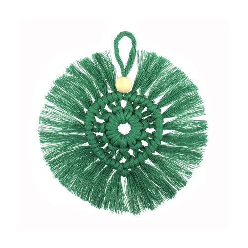 Kit Macramé Couronne Verte - 10 X 10 Cm - Trimits Taille : 10 X 10 Cm. Color : Vert