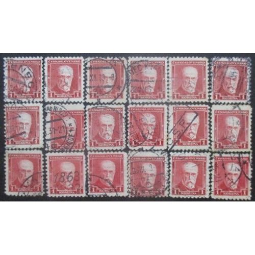 Tchecoslovaquie N°269 X 18 Oblitéré