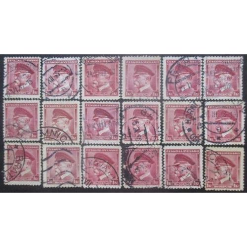 Tchecoslovaquie N°302 X 18 Oblitéré