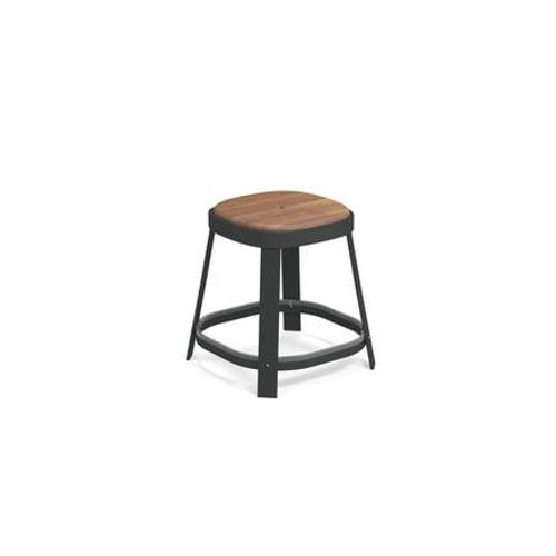 Emu - Tabouret Thor Teck - Fer Ancien - Gris