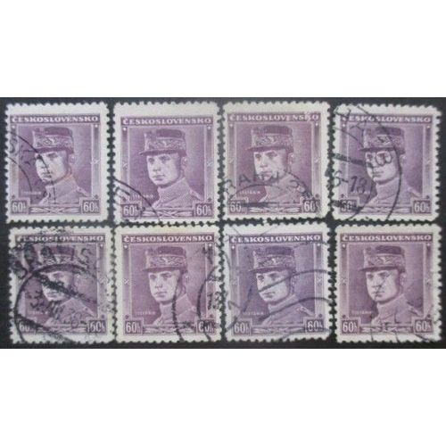 Tchecoslovaquie N°310 X 8 Oblitéré