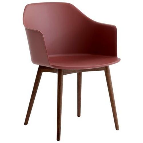 Andtradition - Chaise Rely Hw76 - Marron Rouge - Noyer - Rouge