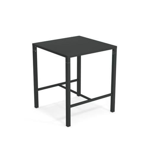 Emu - Table Mange-Debout Nova Carrée - Fer Ancien - 90 X 90 Cm - Gris