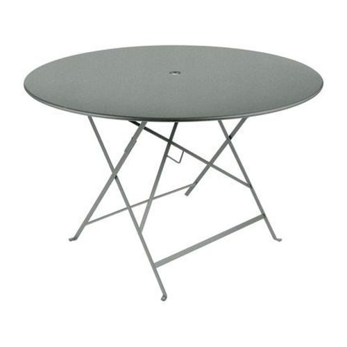 Fermob - Table Pliante Bistro Ronde - C7 Gris Lapilli - Ø 117 Cm - Gris