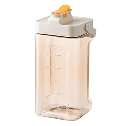 Bouilloire Froide De 3,5 L Avec Robinet Autocollant Amusant, Pichet À Eau De Grande Capacité, Théière À Fruits, Seau À Limonade, Jus Transparent, Boissons Au Lait, Réfrigérateur, Distributeur De Boissons, Fournitures De Cuisine-Blanc Chaud