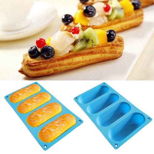 Moule à chignon en Silicone pour Hot Dog, 2 pièces, Non collant, résistant à la chaleur, poêle à pain, outils de cuisine