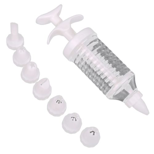 1 ensemble d'injecteur de décoration de dessert avec 8 embouts de passepoil, remplissage de glaçage de cupcakes, biscuits bouffants, Kit d'outils de glaçage de décoration de gâteaux, fournitures de cuisson